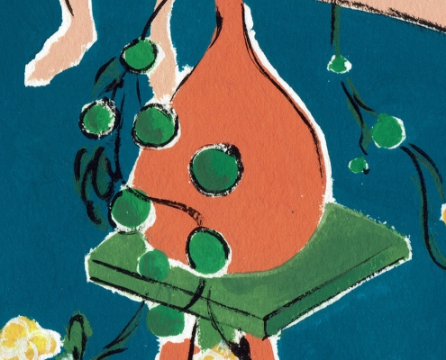 Matisse estudio detalle gouache obra ainhoa toyos