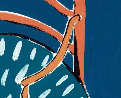 Matisse estudio detalle silla gouache obra ainhoa toyos